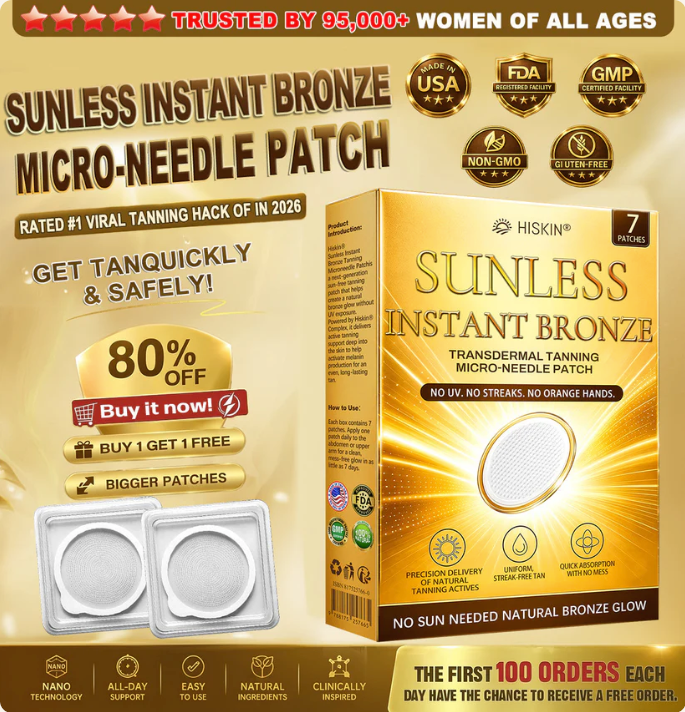 🌞Sun-Free Glow Micro-Needle Tanning Patch🔥