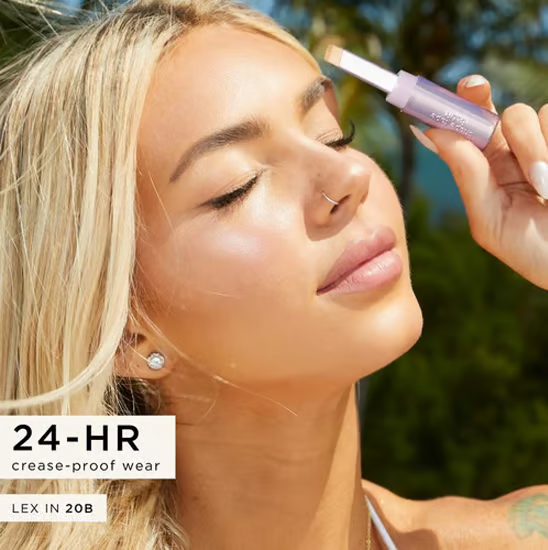 🔥Special Price Free Makeup Brushes⏰ 💥tate Big Stick Energy duo – shape tape concealer stick & brush🔥