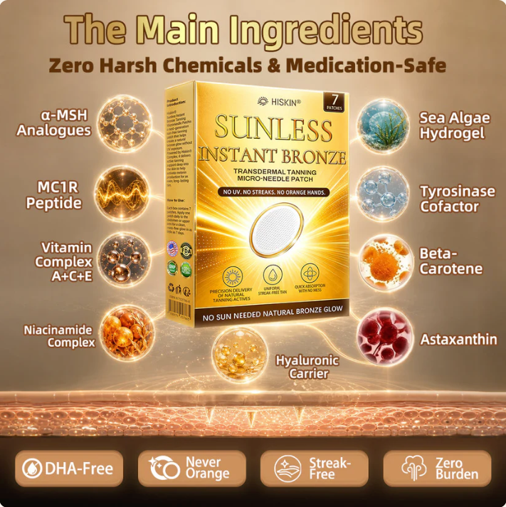 🌞Sun-Free Glow Micro-Needle Tanning Patch🔥