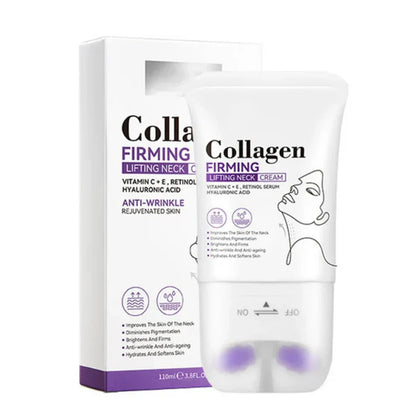 🔥 Collagen Firming Neck Cream with Massage Roller🔥