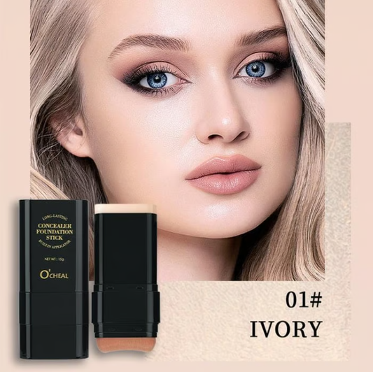 🔥Limited Time Offer💥Dual-Ended Eraser Foundation Stick: Conceal & Highlight