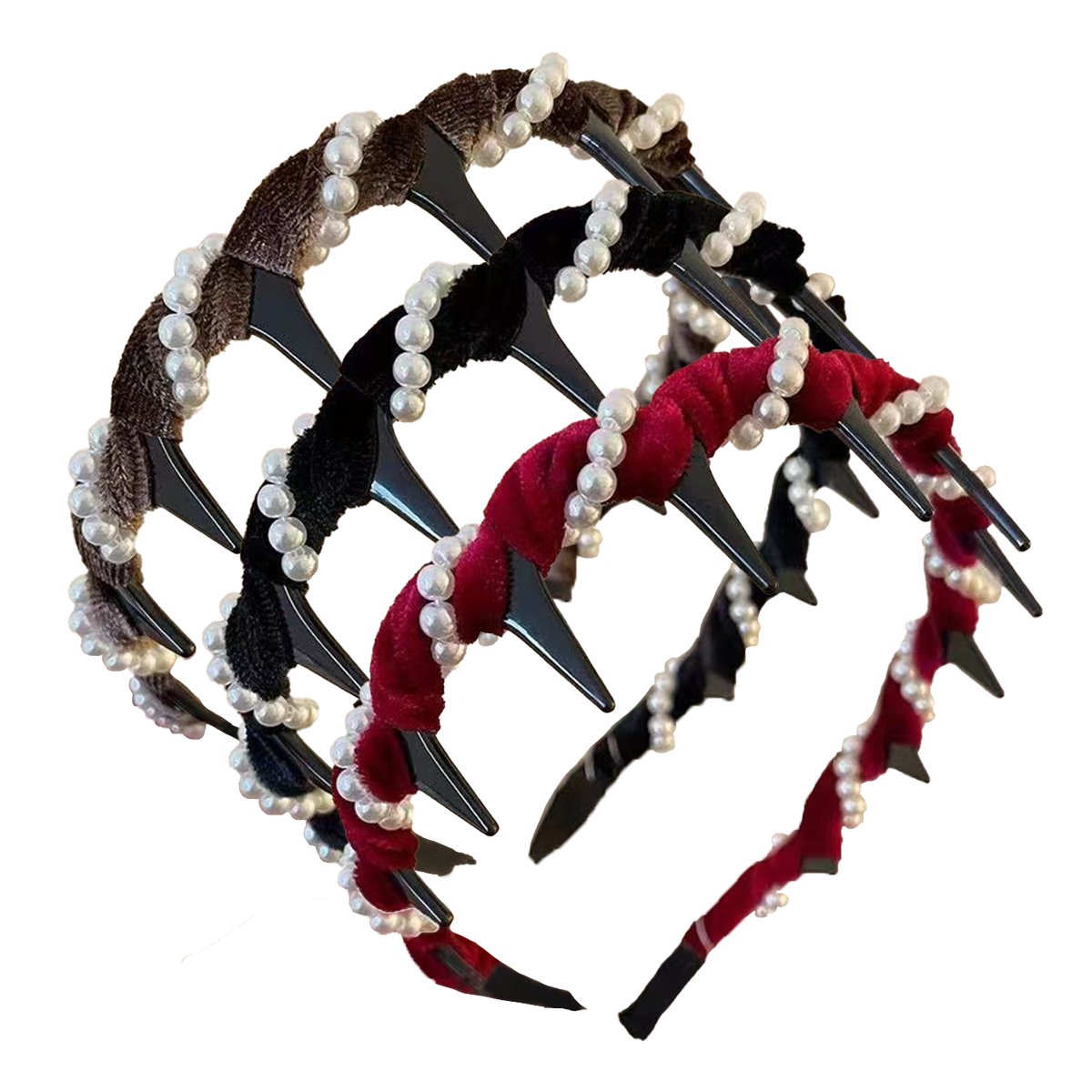 🔥2026 Hot Sale🔥Retro High Skull Pearl Headband