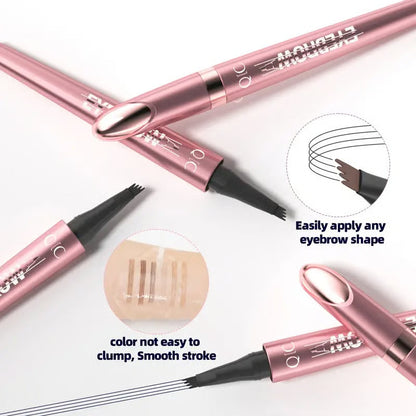 🔥BUY 1 GET 1 FREE --First special offer in 2026🔥Waterproof Micro-Fork Eyebrow Pencil, Long-Lasting Brow Pen for Natural Hair-Like Strokes