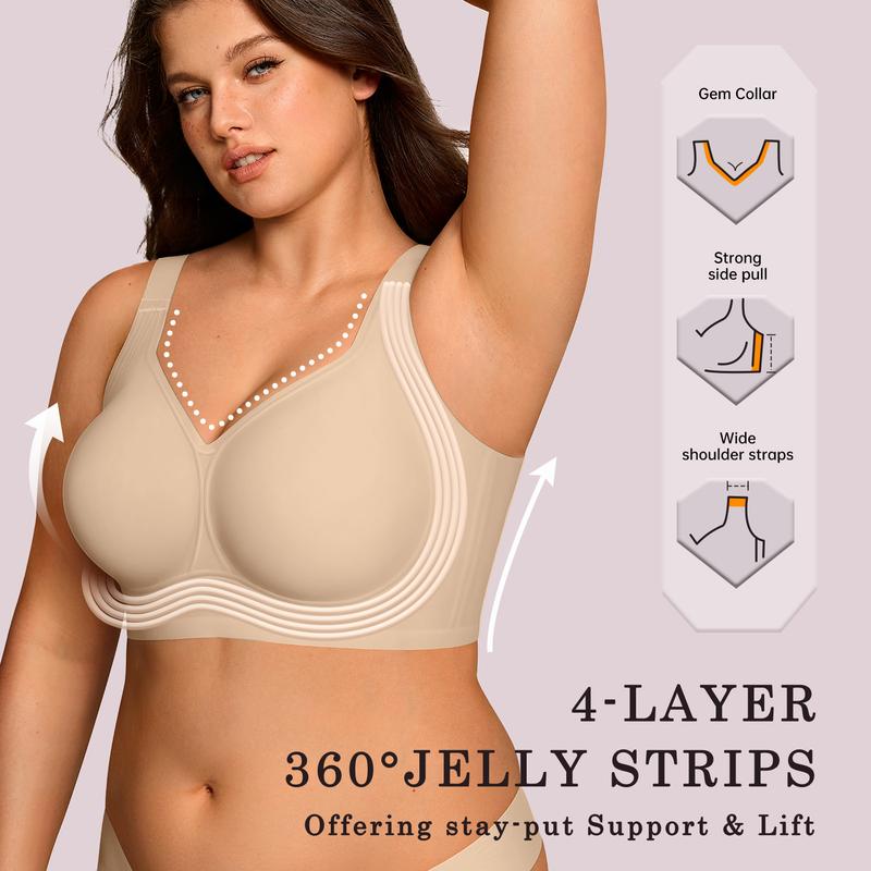 ✨LAST DAY BUY 1 GET 1 FREE🎁Jelly Wireless Bra💃 – Full Coverage, Ultra Soft & All-Day Comfort