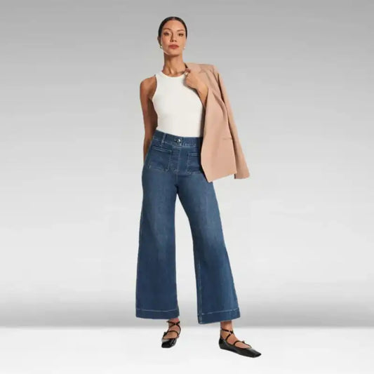 👖Tummy Control Cropped Wide-Leg Jeans ⭐ 2026 Best Selling Jeans