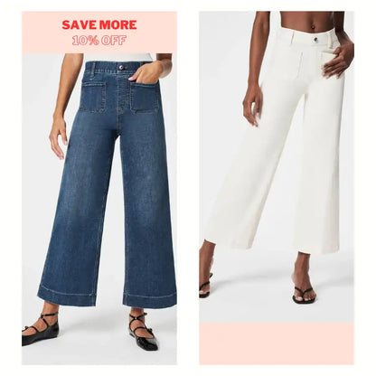👖Tummy Control Cropped Wide-Leg Jeans ⭐ 2026 Best Selling Jeans