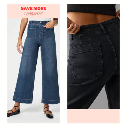 👖Tummy Control Cropped Wide-Leg Jeans ⭐ 2026 Best Selling Jeans