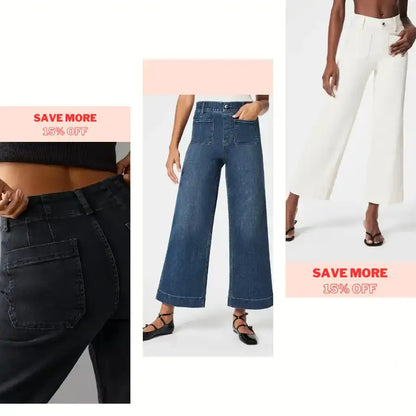 👖Tummy Control Cropped Wide-Leg Jeans ⭐ 2026 Best Selling Jeans