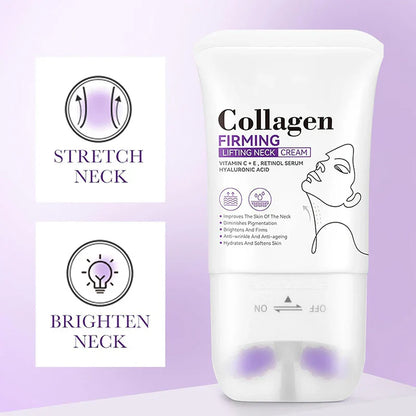 🔥 Collagen Firming Neck Cream with Massage Roller🔥