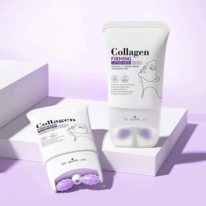 🔥 Collagen Firming Neck Cream with Massage Roller🔥